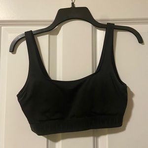 PINK lightly lines sports bra. Black.  Size small.